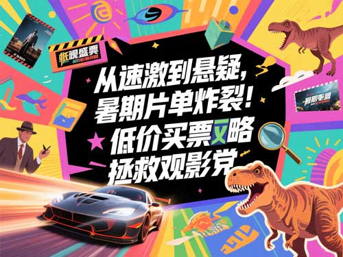 从速激到悬疑，暑期片单炸裂！低价买票攻略拯救观影党