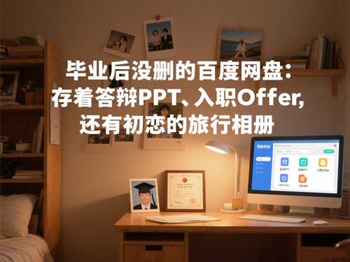 毕业后没删的百度网盘：存着答辩 PPT、入职 Offer，还有初恋的旅行相册