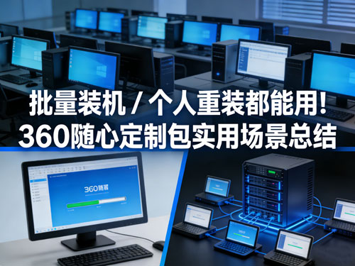 批量装机 / 个人重装都能用！360随心定制包实用场景总结