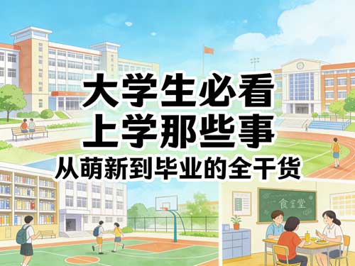 大学生必看｜上学那些事，从萌新到毕业的全干货（附省钱神器）