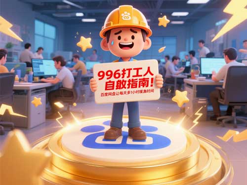 996打工人自救指南：百度网盘让你每天多1小时摸鱼时间
